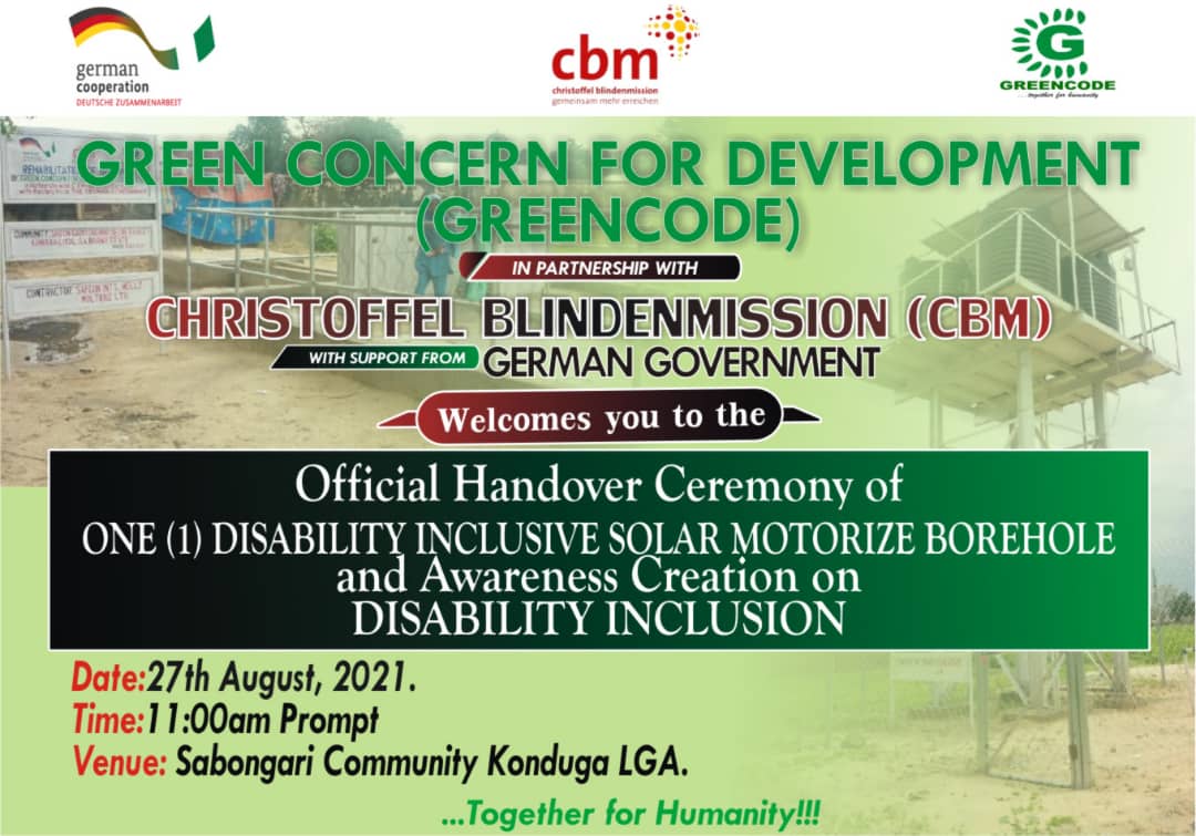 You are currently viewing Official handing over of Solar powered disability inclusive boreholes in Borno.