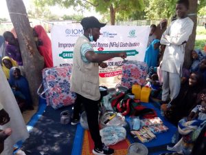 Distribution of NFI kits to IDPs in Borno state